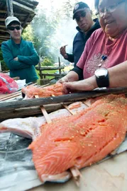 Traditional Aboriginal Salmon Dinner with West Coast Expeditions